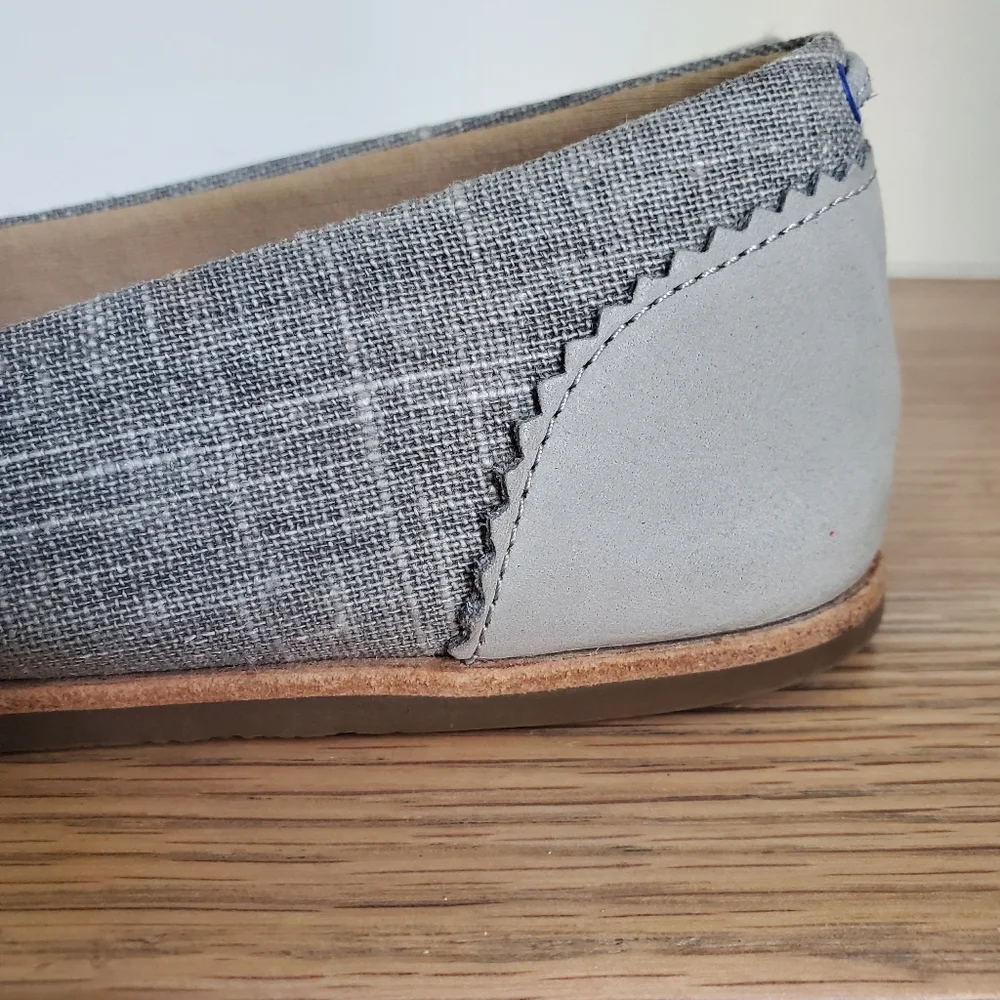 UGG Gray Canvas and Leather Flats - Picture 10 of 12